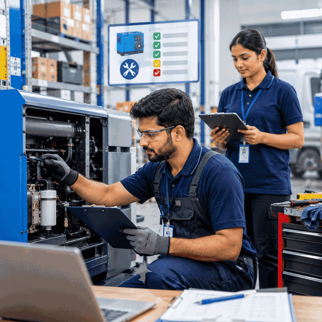 QC service and warranty tracking for serialised equipment