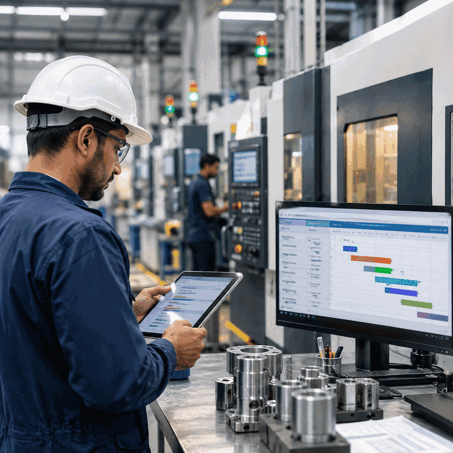 Machine-wise plastic production planning