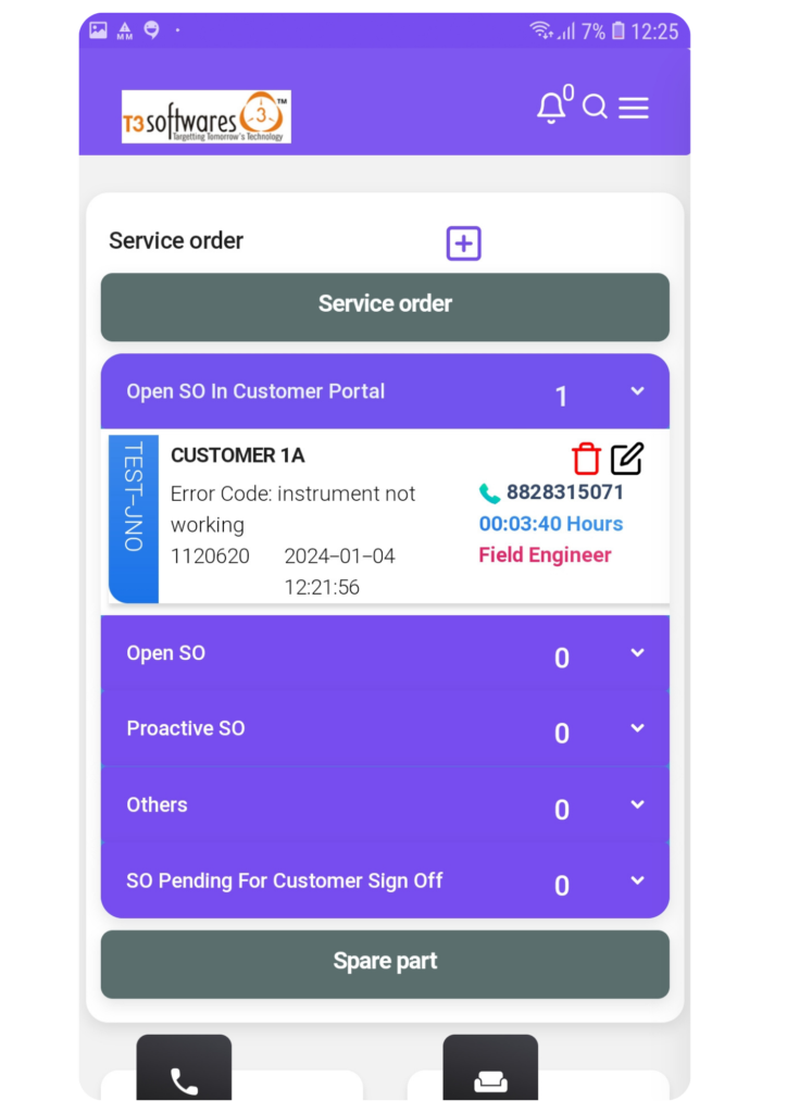 field service app ss3